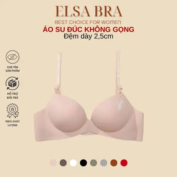 Hàng loại 1 ) Áo Ngực Không Gọng Nâng Ngực Elsa Bra Mút Độn Bàn Tay Đẩy Ngực Và Tạo Khe Tốt A01