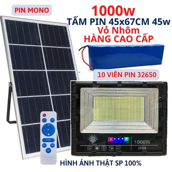 Đèn năng lượng mặt trời, Đèn led Năng lượng 1000w 800w, 700w 600w 500w 300w 200w 100w BH 2 NĂM