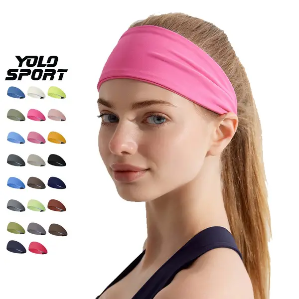 Băng Đô Thể Thao Nữ Cool Max Làm Mát Thấm Hút Mồ Hôi Chống Trơn Trượt Co Giãn Thoải Mái Chạy Bộ Tập