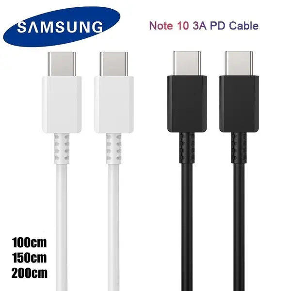 Samsung 0.2 / 1 / 1.5 / 2M / 3M USB Loại C PD Cáp 3A Thích Ứng Sạc Nhanh Dây Truyền Dữ Li
