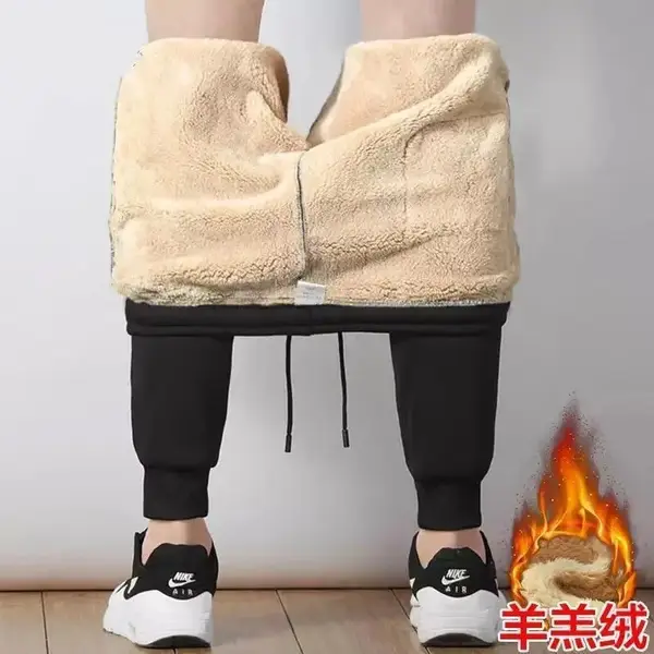 M-5XL Quần Giữ Nhiệt Nam Nữ lót lông 3XL 4XL 5XL Quần Legging Đen Lót Lông Giữ Ấm Mùa Đông Cho Nam